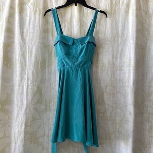 Ixia teal fit and flair Aline small dress